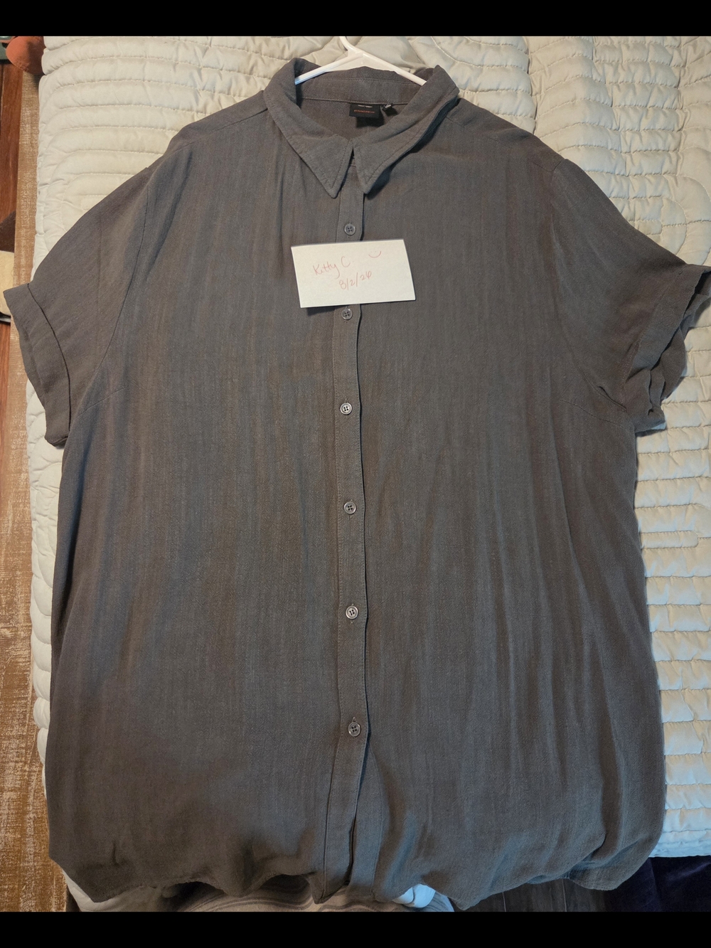 Adrian Linen Short Sleeve Button-Up Shirt - Black - Girrlscout